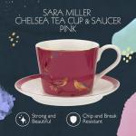 Sara Miller Chelsea 8oz Pink Porcelain Tea Cup Set