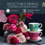 Sara Miller Chelsea 8oz Pink Porcelain Tea Cup Set