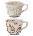 LINVIA 12 oz Ceramic Coffee Mug Set of 2
