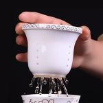 Porcelain Tea Cup Set with Infuser and Saucer