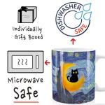 Funny Cat Mug with Famous Art Design