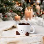 Cute 12 oz Ceramic Coffee Mug for Women