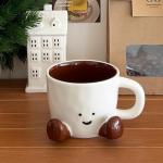 Cute 12 oz Ceramic Coffee Mug for Women
