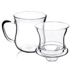 Clear Borosilicate Glass Tea Infuser Mug