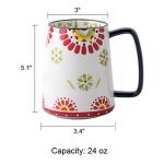 XINRRY 24 oz Vintage Ceramic Coffee Mug