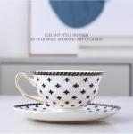 Royal Blue Star-night Teacup and Saucer Set