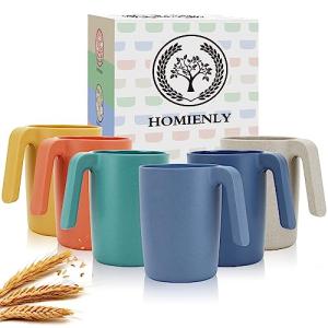 Set of 6 Wheat Straw Coffee Mugs