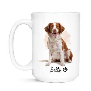 Personalized Brittany Spaniel Coffee Mug Gift