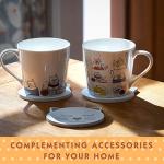 Cute Cat Mugs Set for Cat Lovers - 4 Pack