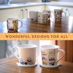 Cute Cat Mugs Set for Cat Lovers - 4 Pack