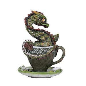 Flower Dragon Green Tea Cup by Pacific Giftware