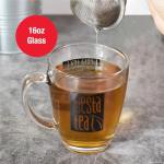 Clear Glass Mug with Handle for Tea & Coffee