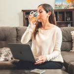 Clear Glass Mug with Handle for Tea & Coffee