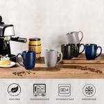 Set of 6 Large Ceramic Coffee Mugs