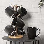 Set of 6 Large Ceramic Coffee Mugs