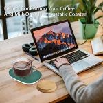 Vintage Glass Coffee Mugs Set of 4 with Lids