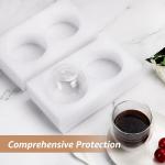 QUTREY Double-Walled Glass Mugs Set of 2