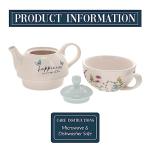 Happiness Floral Teapot and Cup Set