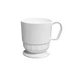 Deluxe White 8-Ounce Coffee Cup and Tea Mug