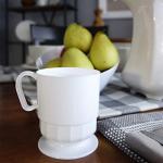 Deluxe White 8-Ounce Coffee Cup and Tea Mug