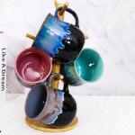 Large Handmade Ceramic Coffee Mug with Handle