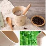 100 Pack 8.5 oz Wood Color Disposable Cups