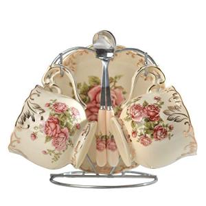 YOLIFE Floral Porcelain Tea Cups Set of 2