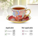 Floral Tea Cup Set of 6 - 8 OZ