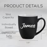Custom Engraved Coffee Mug - 15oz Personalization