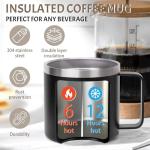 Personalized Insulated Coffee Tumbler with Handle