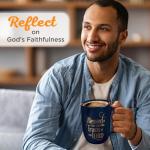 Navy Blue Inspirational Bible Verse Coffee Mug