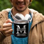 Personalized Insulated Coffee Tumbler with Handle