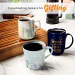 Navy Blue Inspirational Bible Verse Coffee Mug