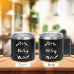 Personalized Insulated Coffee Tumbler with Handle