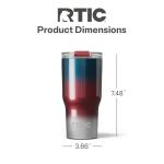 RTIC 20oz Insulated Travel Tumbler with Lid