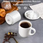 11oz Stackable Ceramic Coffee Mugs Set of 12