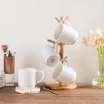 11oz Stackable Ceramic Coffee Mugs Set of 12