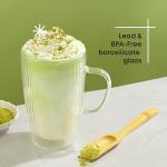 JoyJolt Double Insulated Glass Coffee Mugs, 15oz