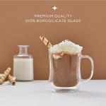 Double Wall Glass Coffee Mugs - Set of 2