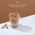 Double Wall Glass Coffee Mugs - Set of 2