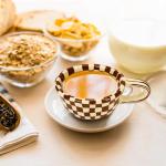 BuleVina Retro Checkered Coffee Mug Set