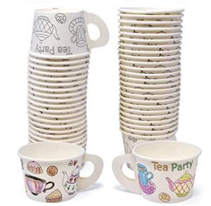 48 Count Color-Your-Own Tea Party Cups