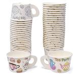 48 Count Color-Your-Own Tea Party Cups