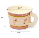 Floral Tea Party Treat Cups with Handle 48 Count