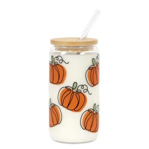 JoySeller 18oz Pumpkin Iced Coffee Tumbler