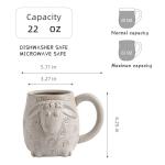 INKRICH Large 22 Ounce 3D Sheep Mug