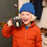 Cute Shiba Inu Ceramic Mug with Lid and Spoon