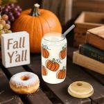 JoySeller 18oz Pumpkin Iced Coffee Tumbler