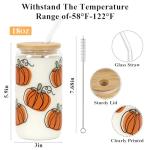 JoySeller 18oz Pumpkin Iced Coffee Tumbler