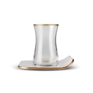 Karaca Retro 12-Piece Turkish Tea Cup Set